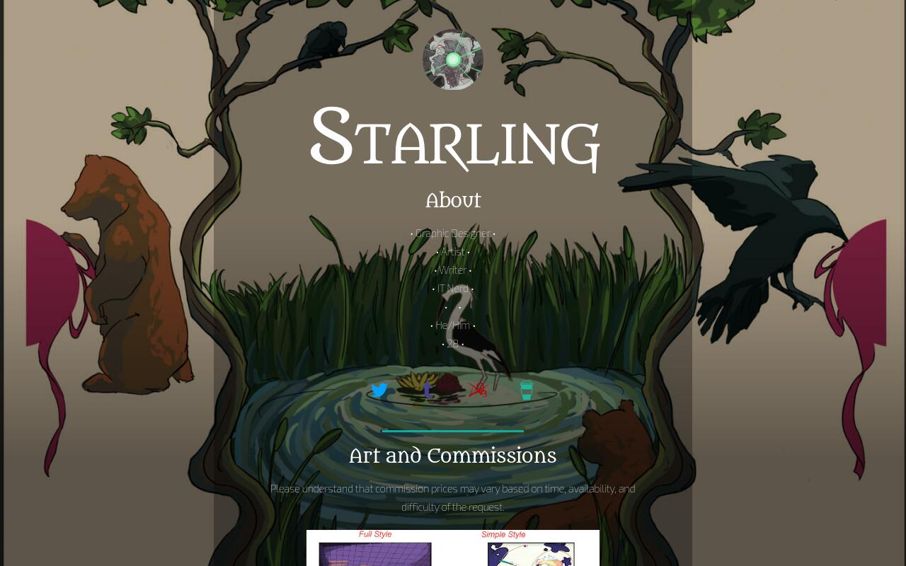 Carrd profile picture for @starling